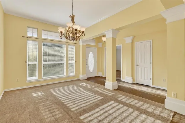 a view of livingroom with front door