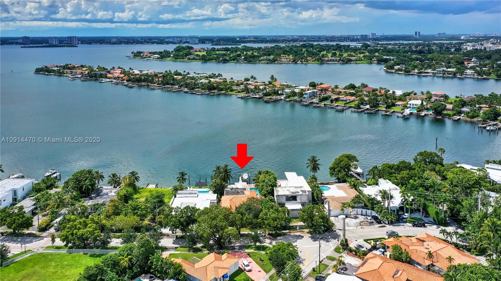 1205 North Biscayne Point Road Miami Beach, FL 33141 - Photo 1 of 12 an aerial view of a houses with outdoor space