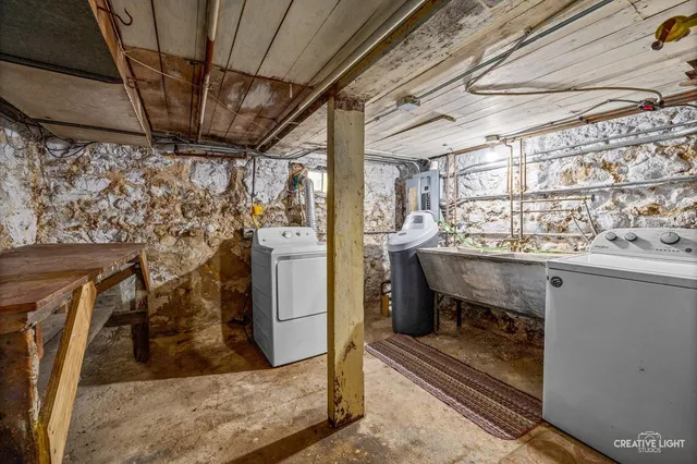 a view of storage and utility room