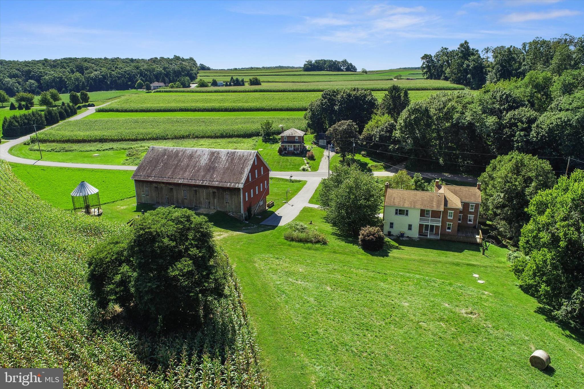 8219 Lehman Road Dallastown, PA 17313 - Photo 33 of 40 an aerial view of a house with big yard