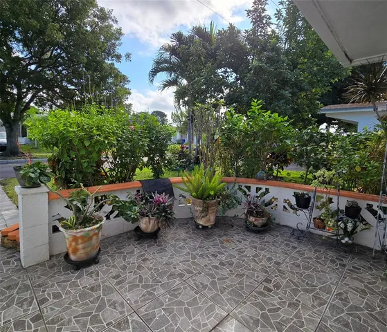 a garden filled with lots of green space