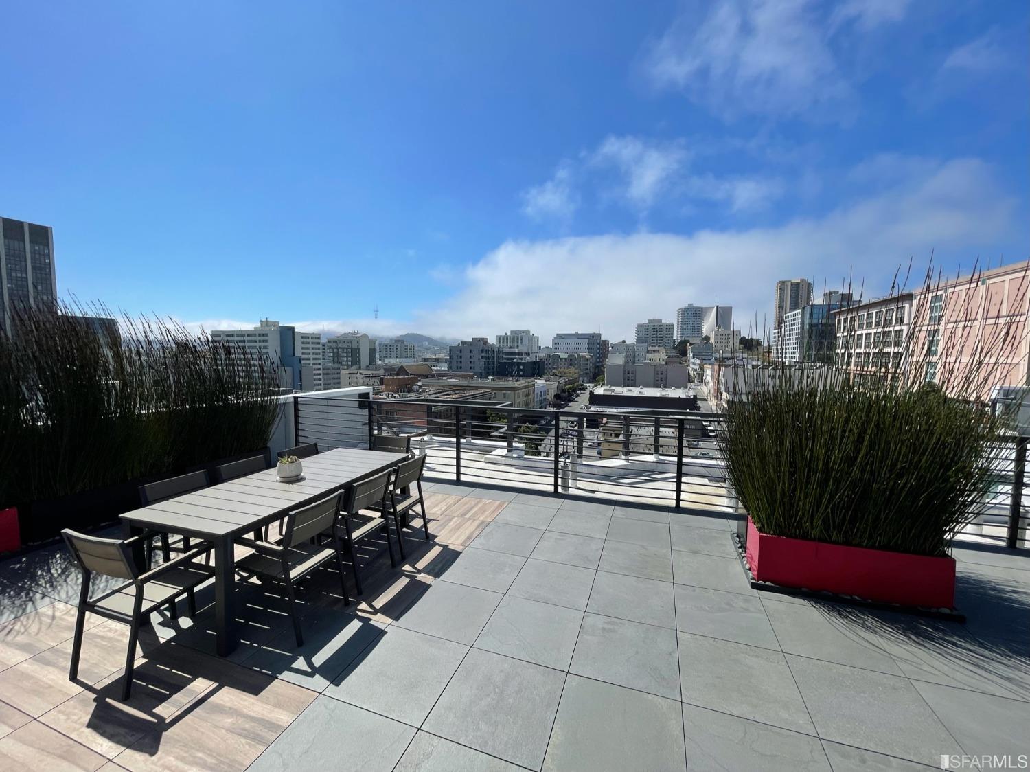 Larkin Street San Francisco, CA 94109 - Photo 21 of 24 a view of terrace with seating space and fir pit