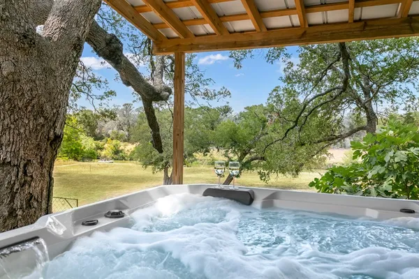 a view of an outdoor space and a yard