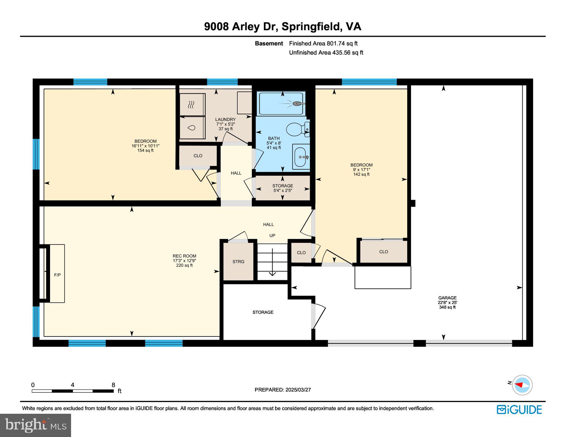 9008 Arley Drive Springfield, VA 22153 - Photo 40 of 40 a picture of a floor plan