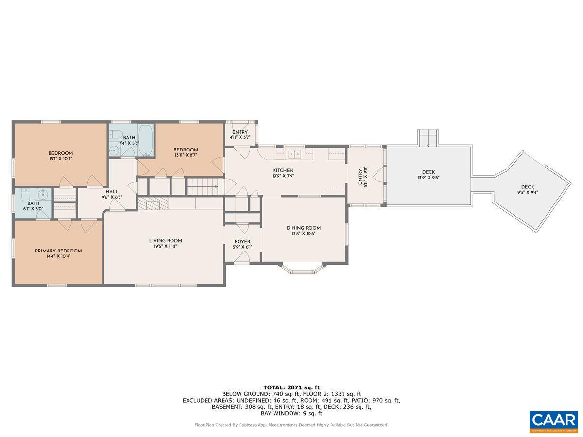 2420 James River Road Esmont, VA 22937 - Photo 72 of 75 a picture of a floor plan
