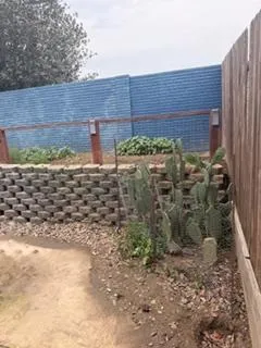 a view of a wooden door