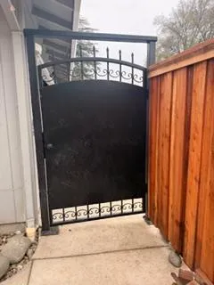 a backyard of a house