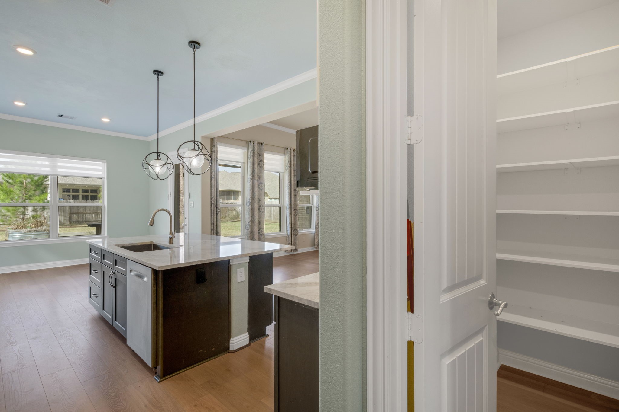 23509 Red Juniper Lane New Caney, TX 77357 - Photo 17 of 48 Large walk in pantry with lots of shelf space