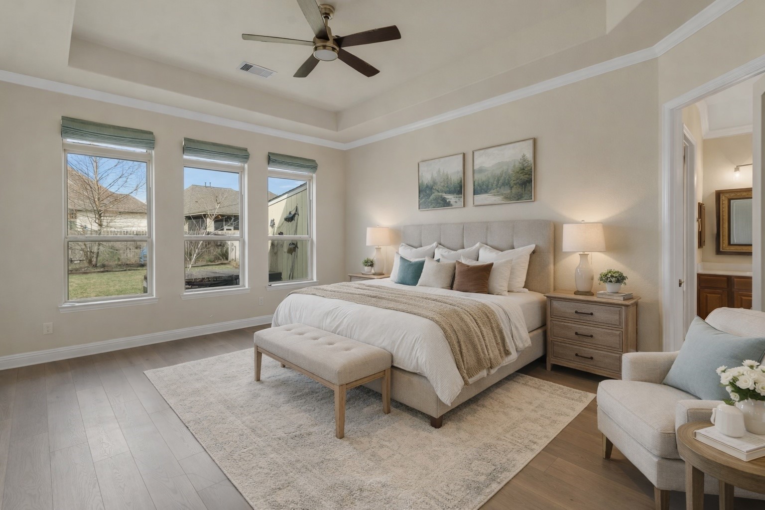 23509 Red Juniper Lane New Caney, TX 77357 - Photo 25 of 48 Primary Bedroom with Remote controlled Blinds