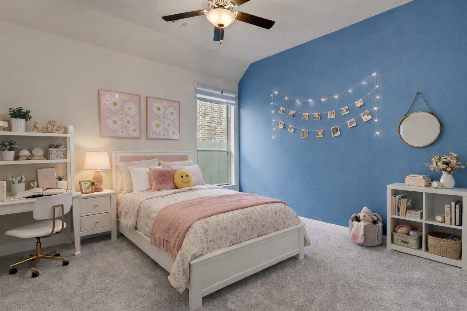 23509 Red Juniper Lane New Caney, TX 77357 - Photo 32 of 48 Staged Bedroom 2- As you come in from the foyer, this room is on the left and has a Jack-N-Jill style bathroom .