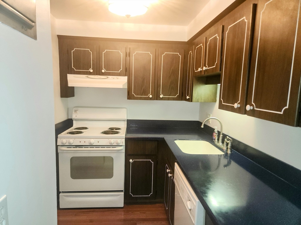 1003 North Main Street, Unit 7 Randolph, MA 02368 - Photo 11 of 31 a kitchen with a stove sink and cabinets