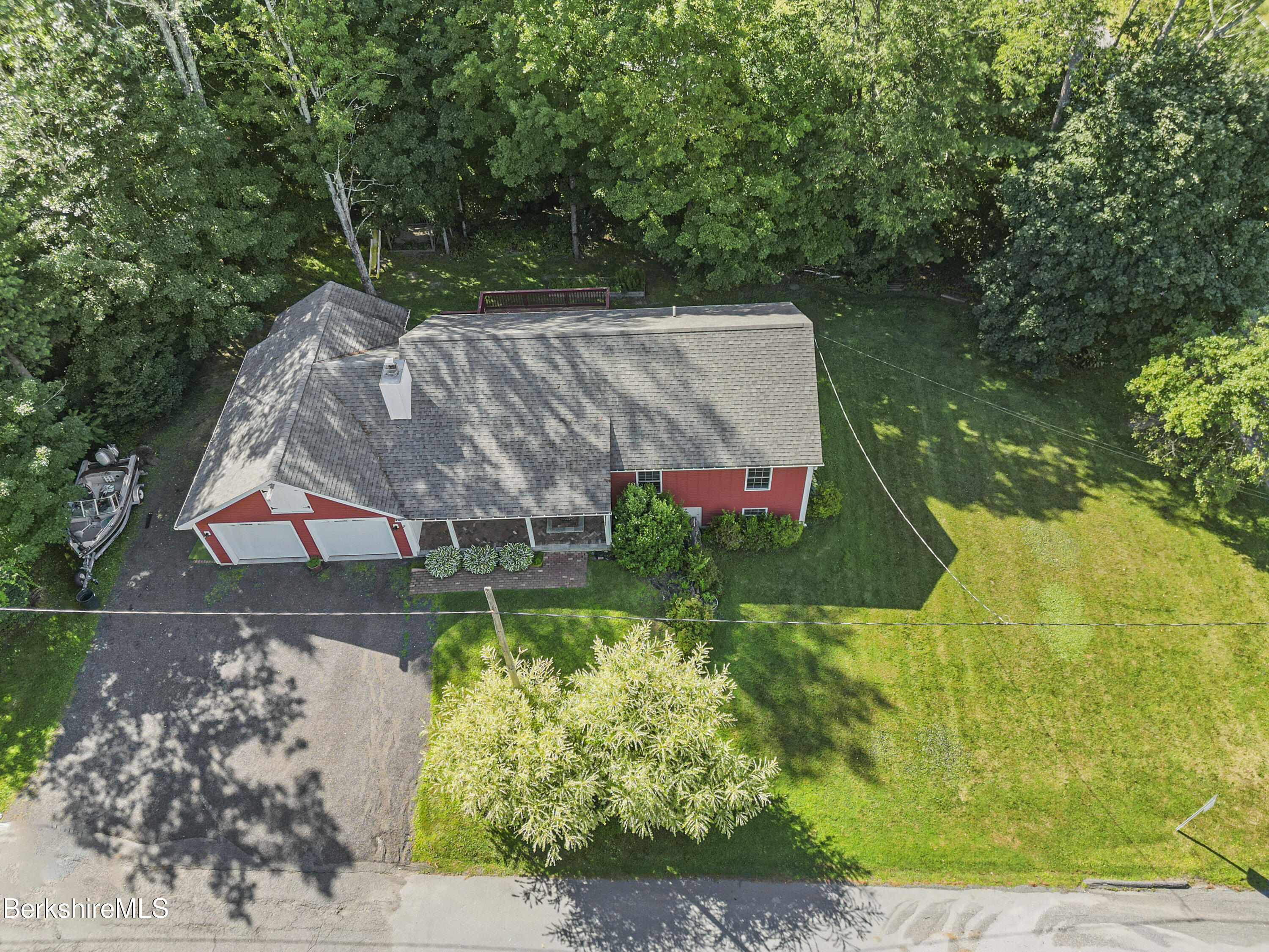 29 Balance Rock Road Lanesborough, MA 01237 - Photo 35 of 38 a backyard of a house with lots of green space