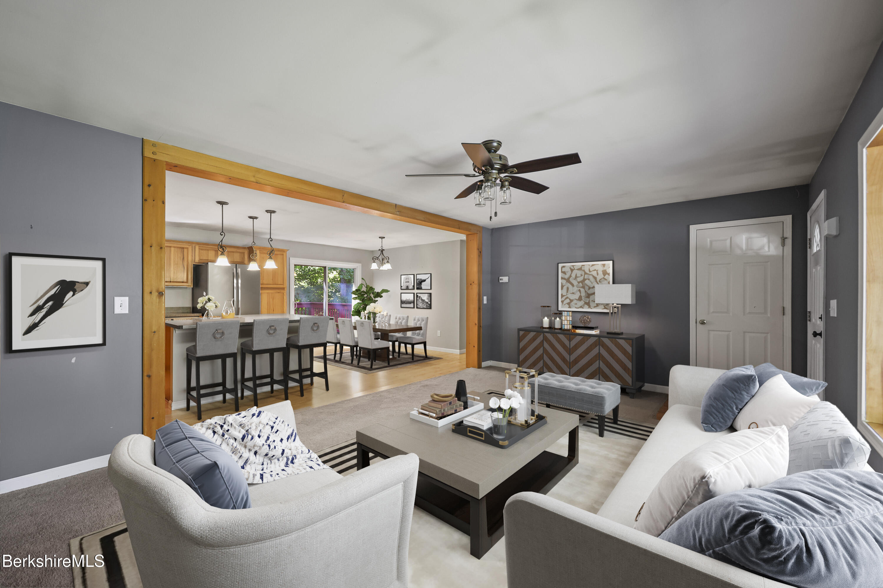 29 Balance Rock Road Lanesborough, MA 01237 - Photo 4 of 38 a living room with furniture and a large window