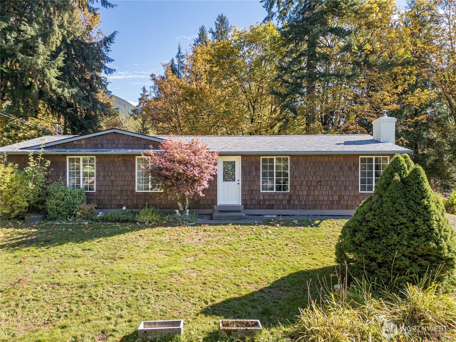2095 Bear Creek Road Port Angeles, WA 98363 - Photo 29 of 39 a view of a house with a yard