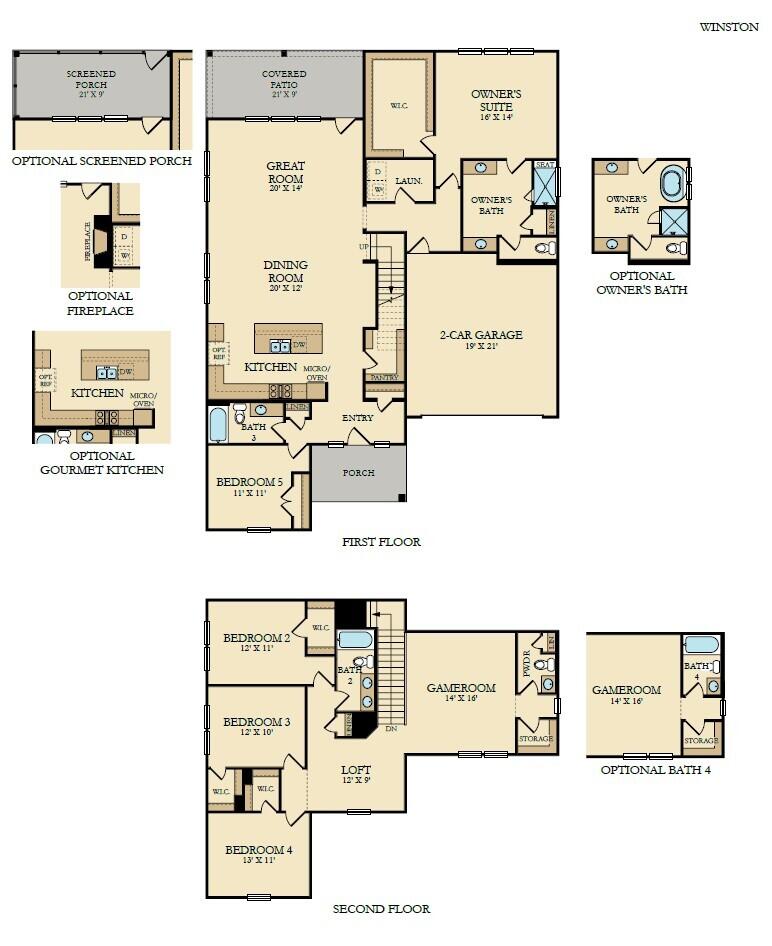 122 Beamon Loop Summerville, SC 29486 - Photo 29 of 29 Winston Floor Plan