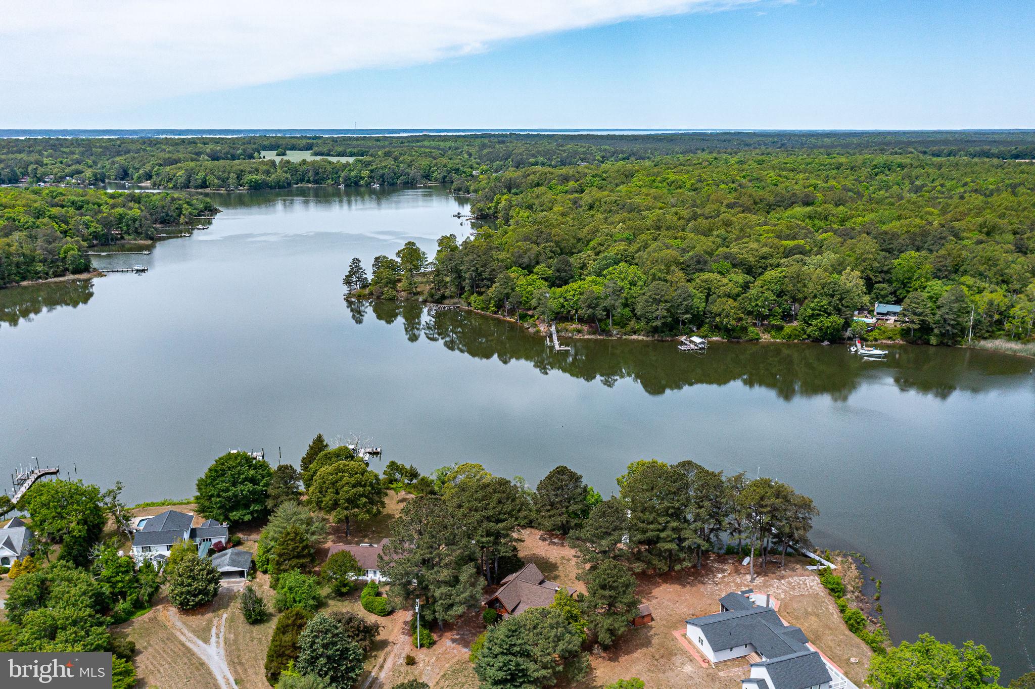 1280 Kelley Neck Road Lancaster, VA 22503 - Photo 50 of 51 an aerial view of a houses with ocean view