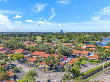 an aerial view of multiple house