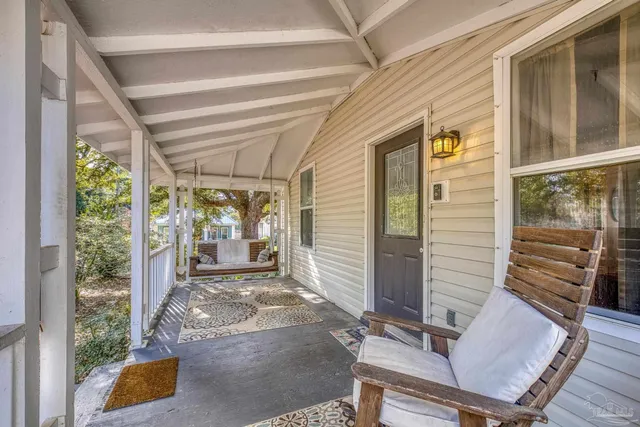 a room with furniture and a window