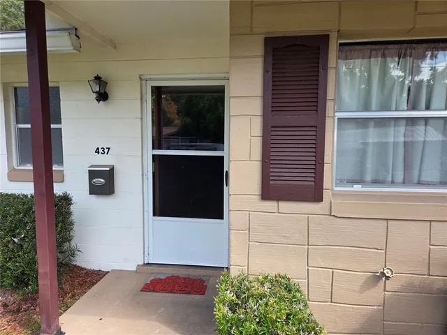 a view of front door