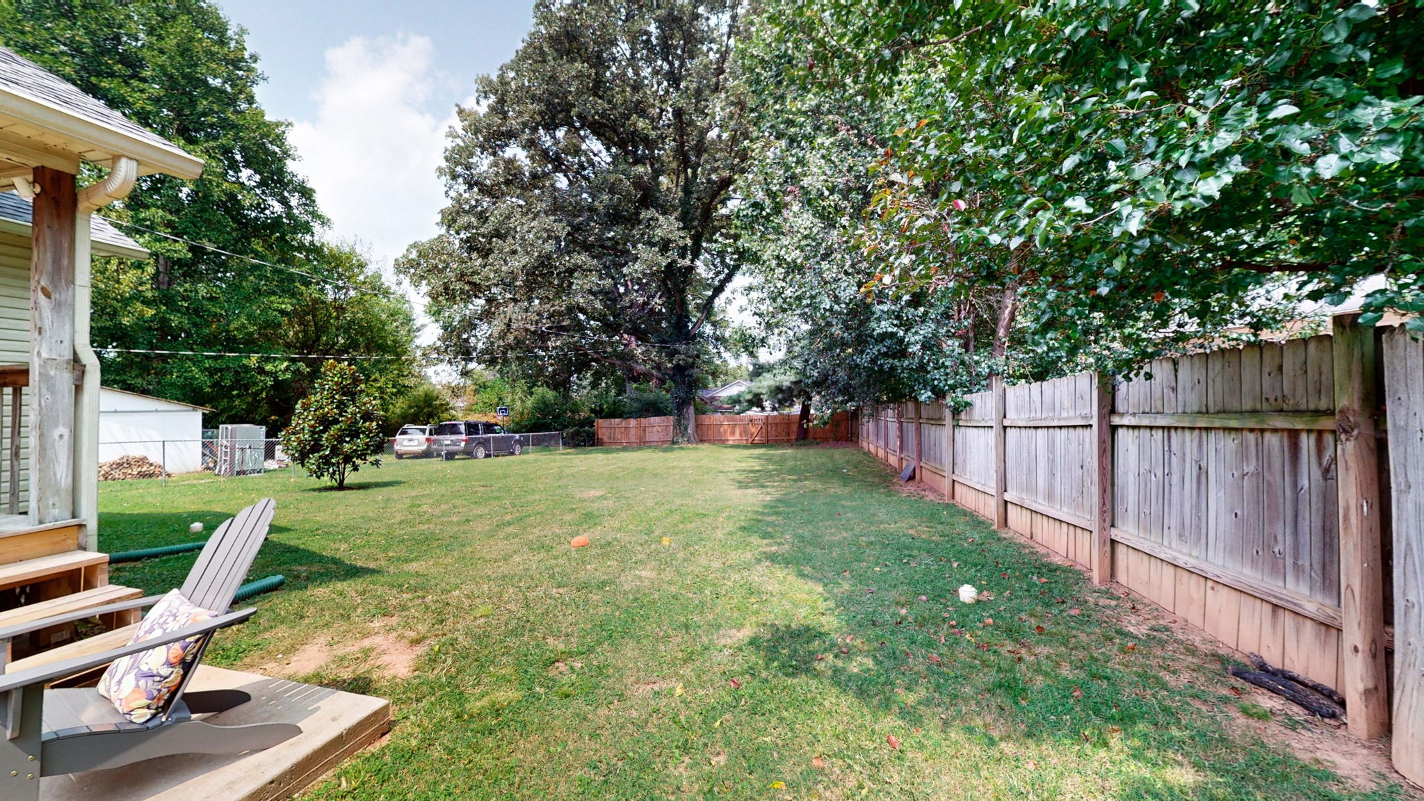 904 West Market Street Decherd, TN 37324 - Photo 19 of 26 a view of a backyard with wooden fence