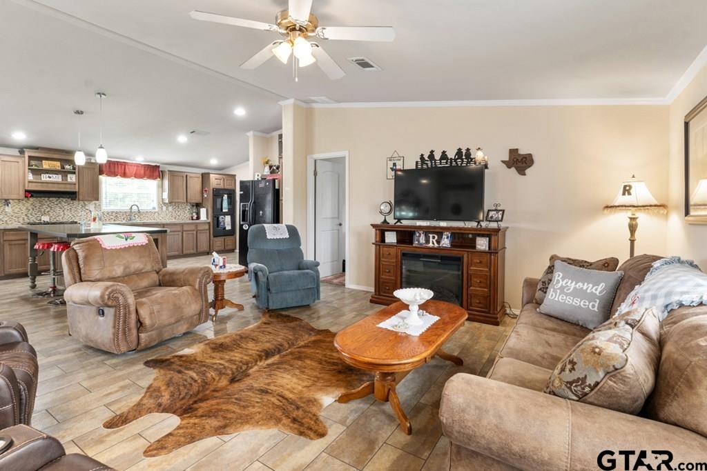 12350 County Road 2911 Eustace, TX 75124 - Photo 11 of 43 a living room with furniture and a flat screen tv