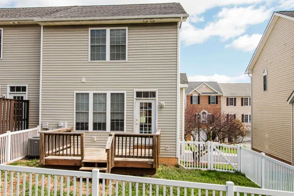 a view of a black gate