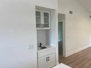 a utility room with a sink