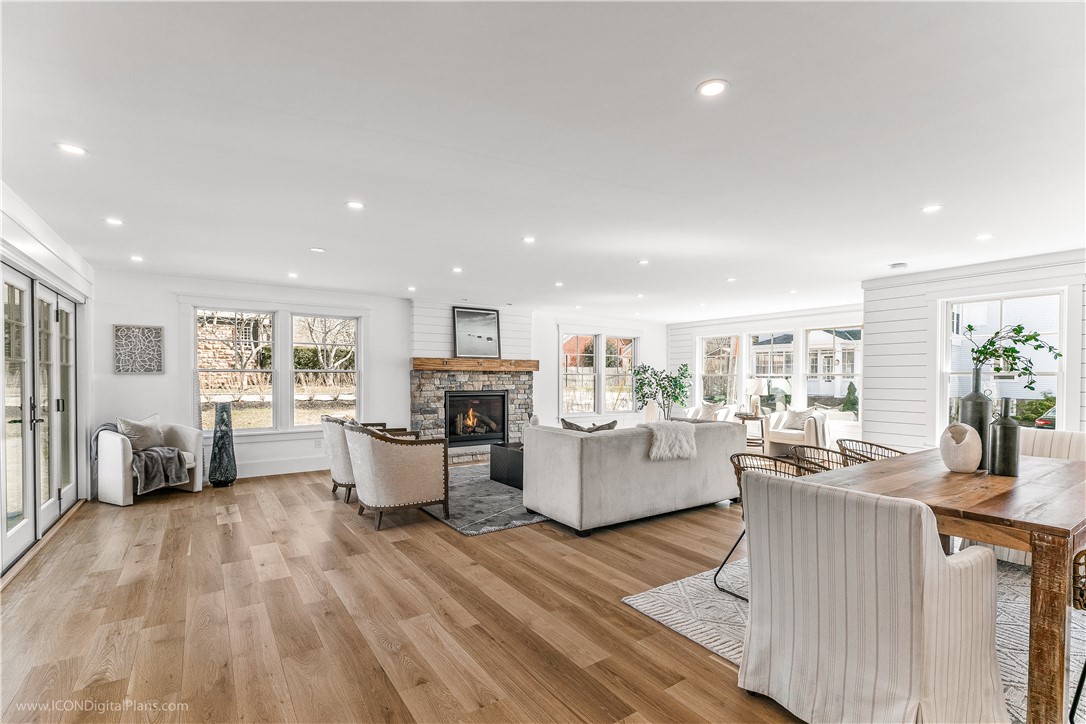 166 Ruggles Avenue Newport, RI 02840 - Photo 18 of 50 Open living area features two seating areas.