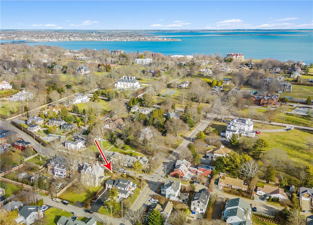 166 Ruggles Avenue Newport, RI 02840 - Photo 49 of 50 Aerial with view to The Breakers. A short walk to the Cliff Walk.