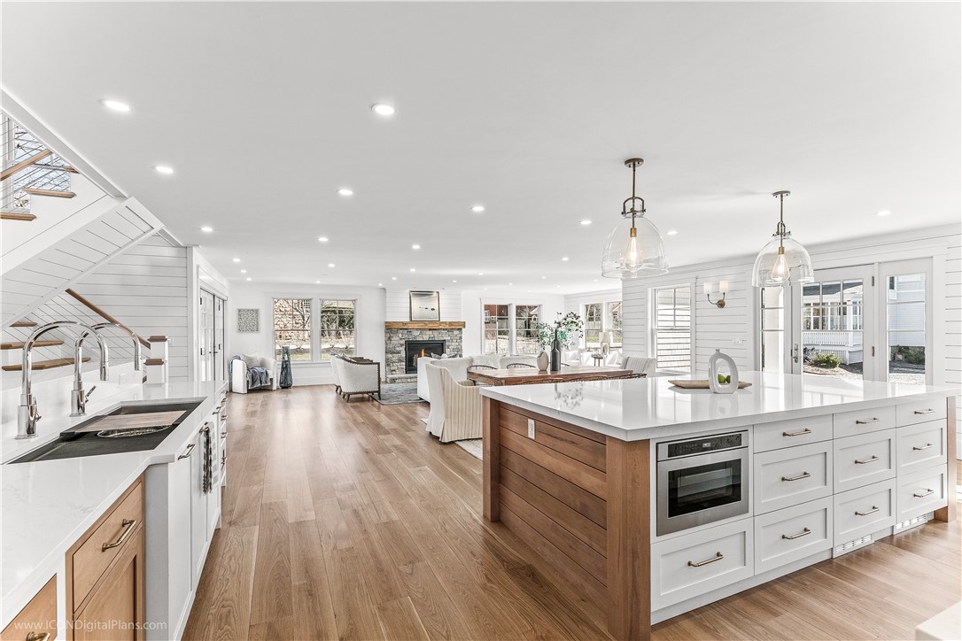 166 Ruggles Avenue Newport, RI 02840 - Photo 6 of 50 View from kitchen to dining area and living room.