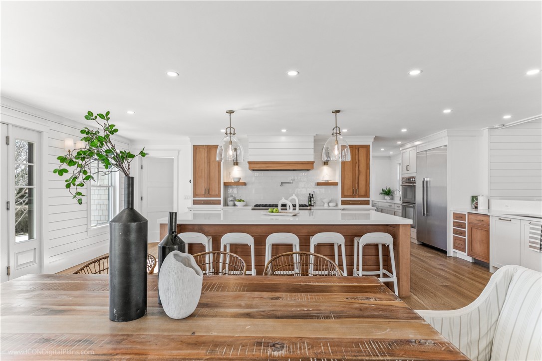 166 Ruggles Avenue Newport, RI 02840 - Photo 7 of 50 Generous island the door to the left is to an ensuite guest room.