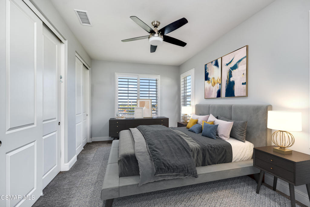 7377 Woods Court Moorpark, CA 93021 - Photo 14 of 29 a bedroom with a bed and window