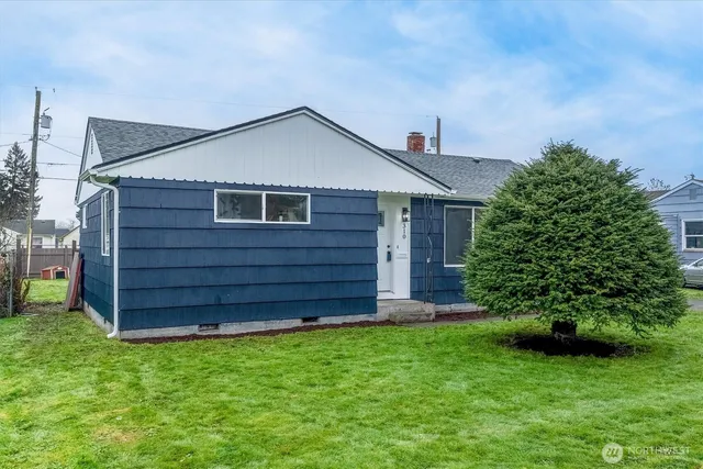 a front view of a house