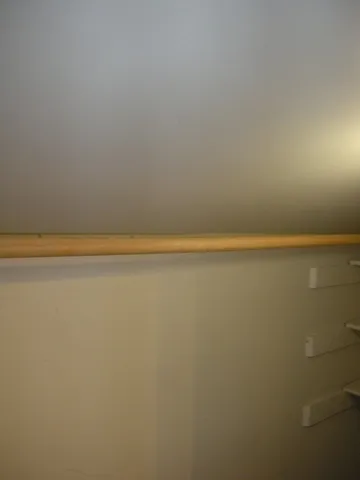 a view of a room with a small space