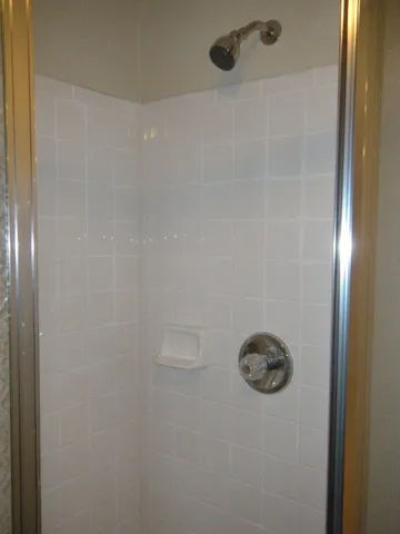 a close view of shower tap