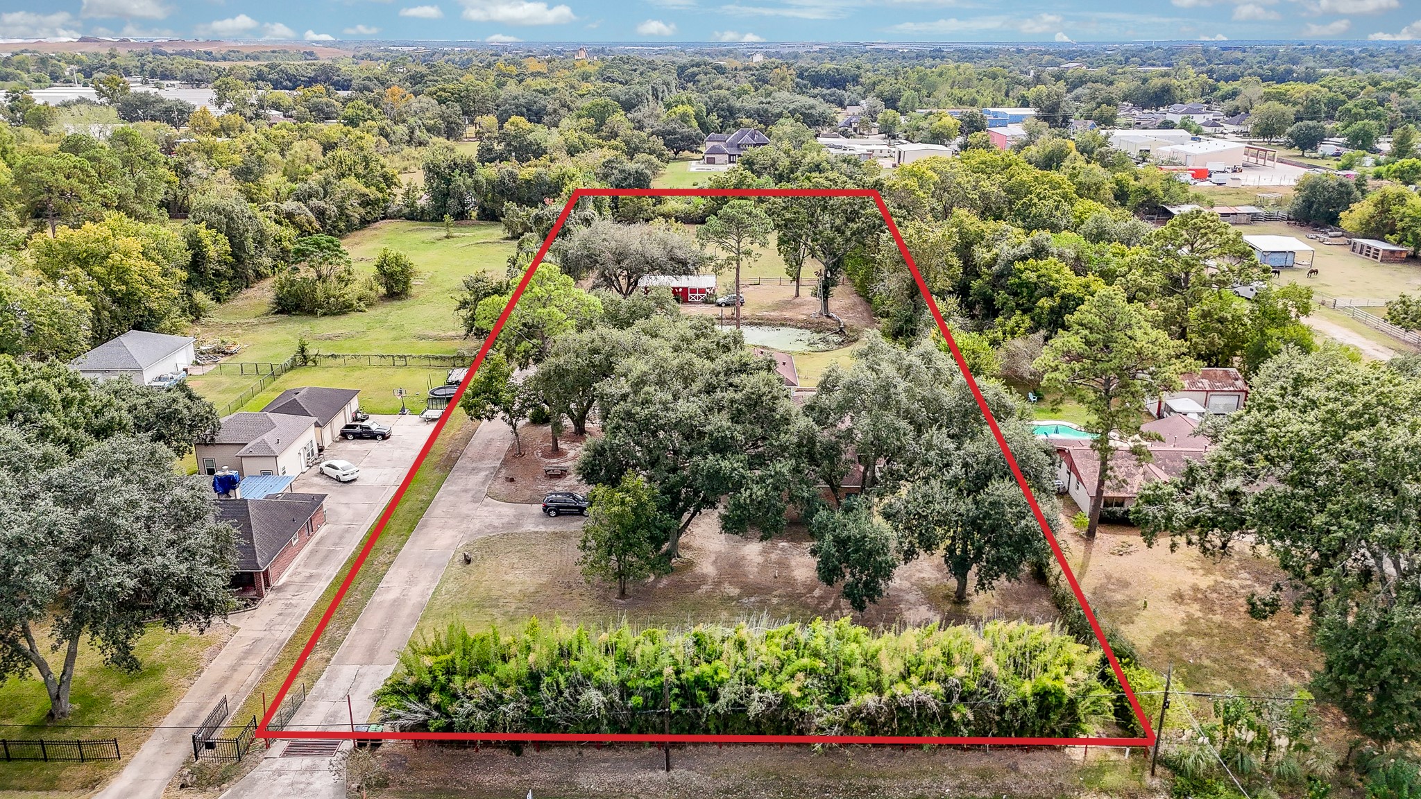 618 Keith Avenue Houston, TX 77504 - Photo 1 of 43 an aerial view of residential houses with outdoor space and trees