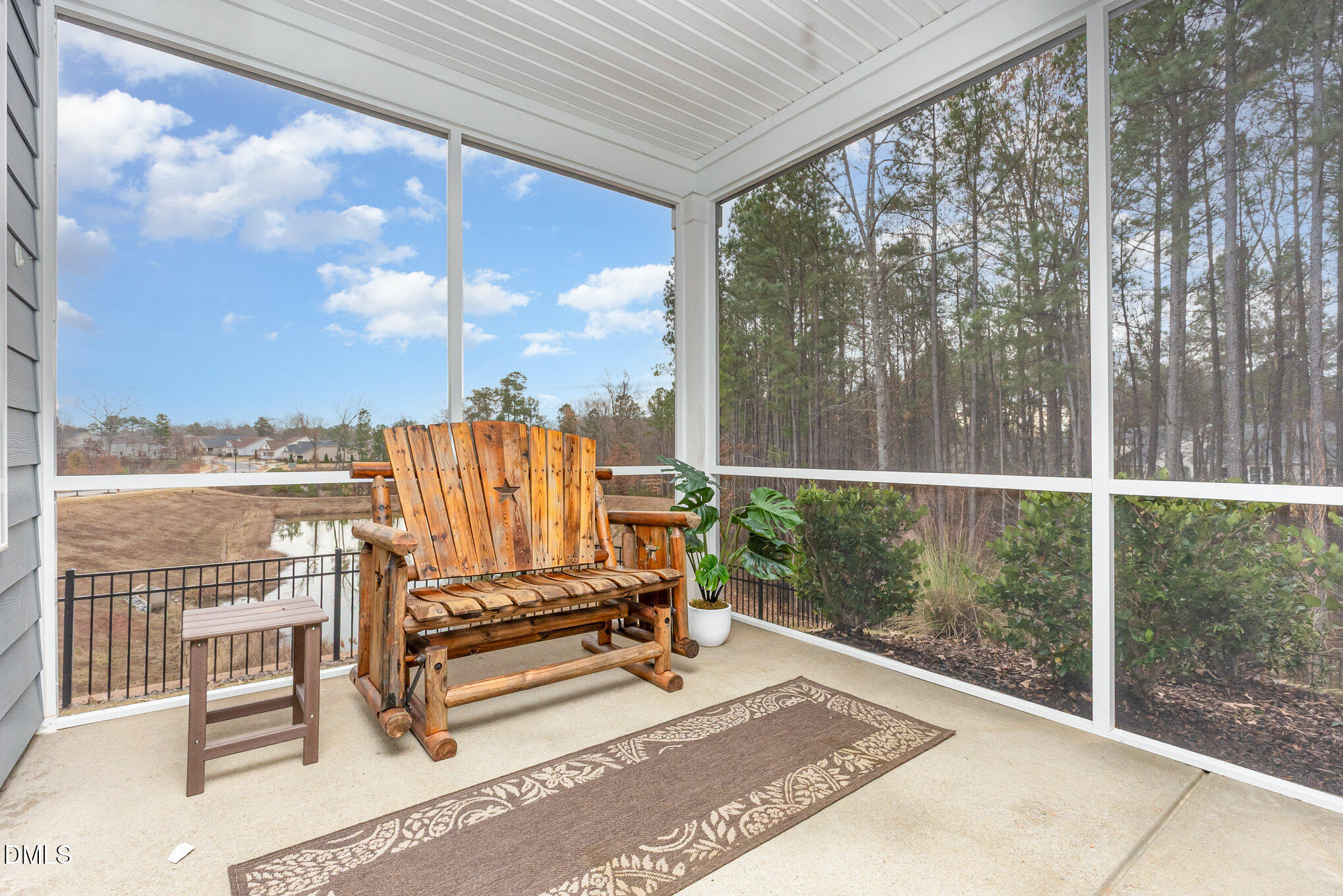 608 Atticus Way Durham, NC 27703 - Photo 19 of 30 a view of a balcony with chairs