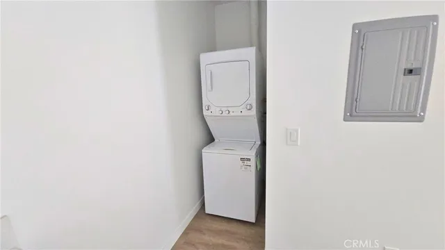 a room with a mirror