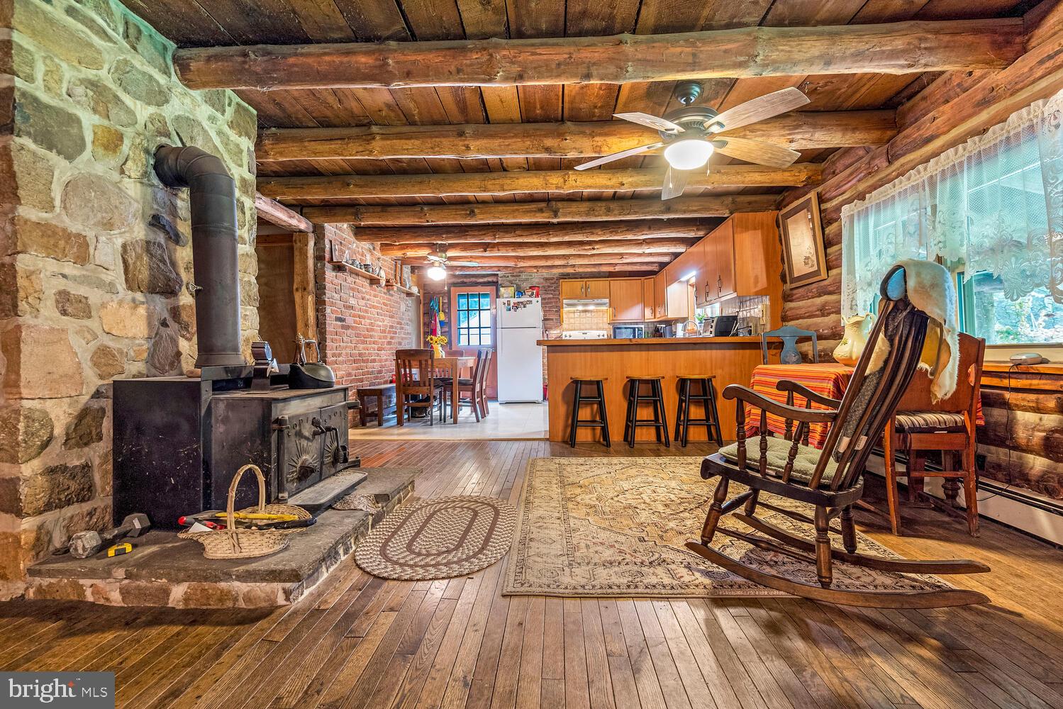 1464 Chestnut Ridge Road Upper Black Eddy, PA 18972 - Photo 3 of 32 Wood stove is in addition to fireplace in Fam Rm
