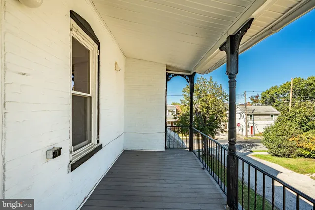 a view of a porch