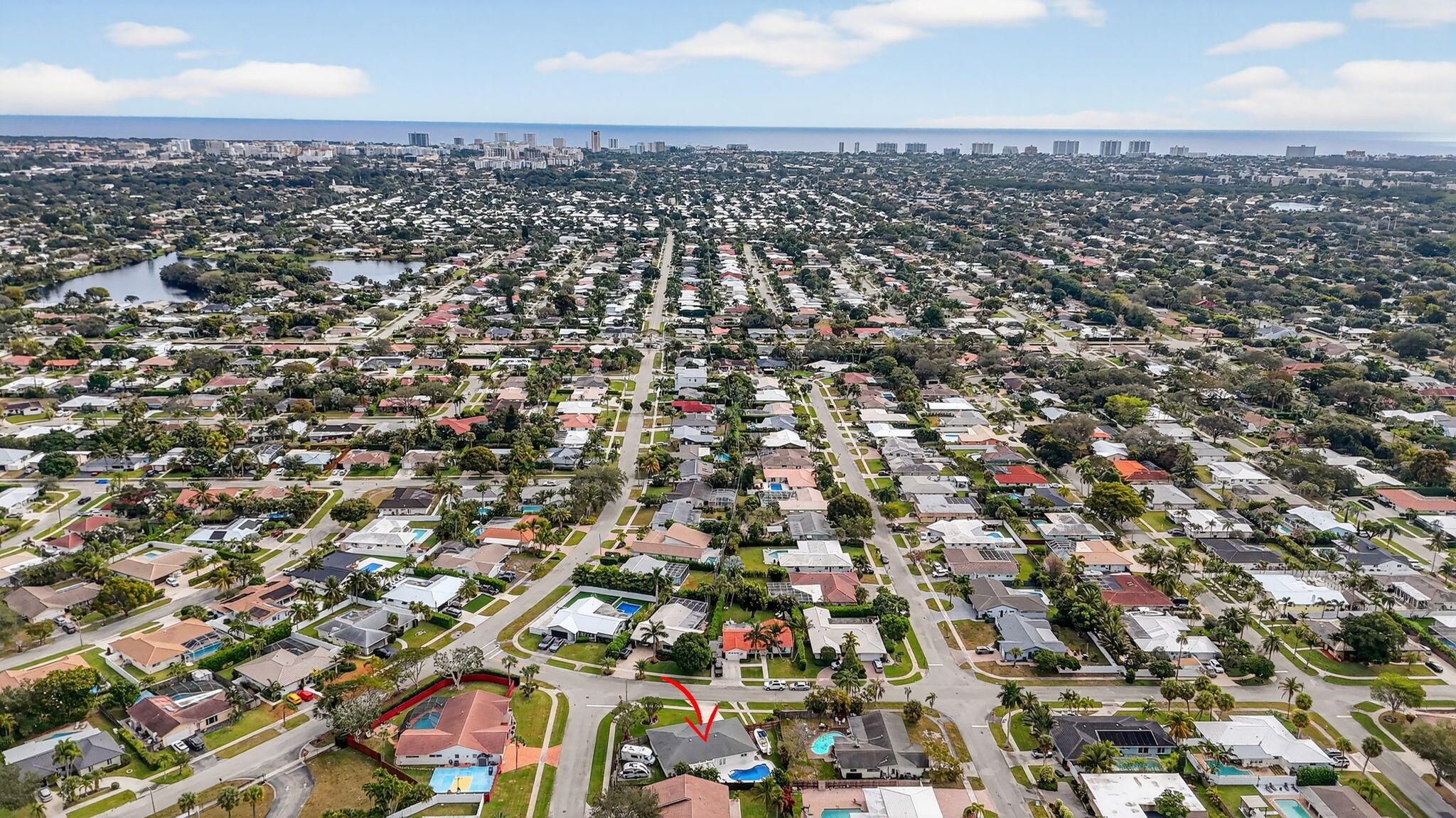 1311 Southwest 14th Avenue Boca Raton, FL 33486 - Photo 52 of 54 an aerial view of multiple house