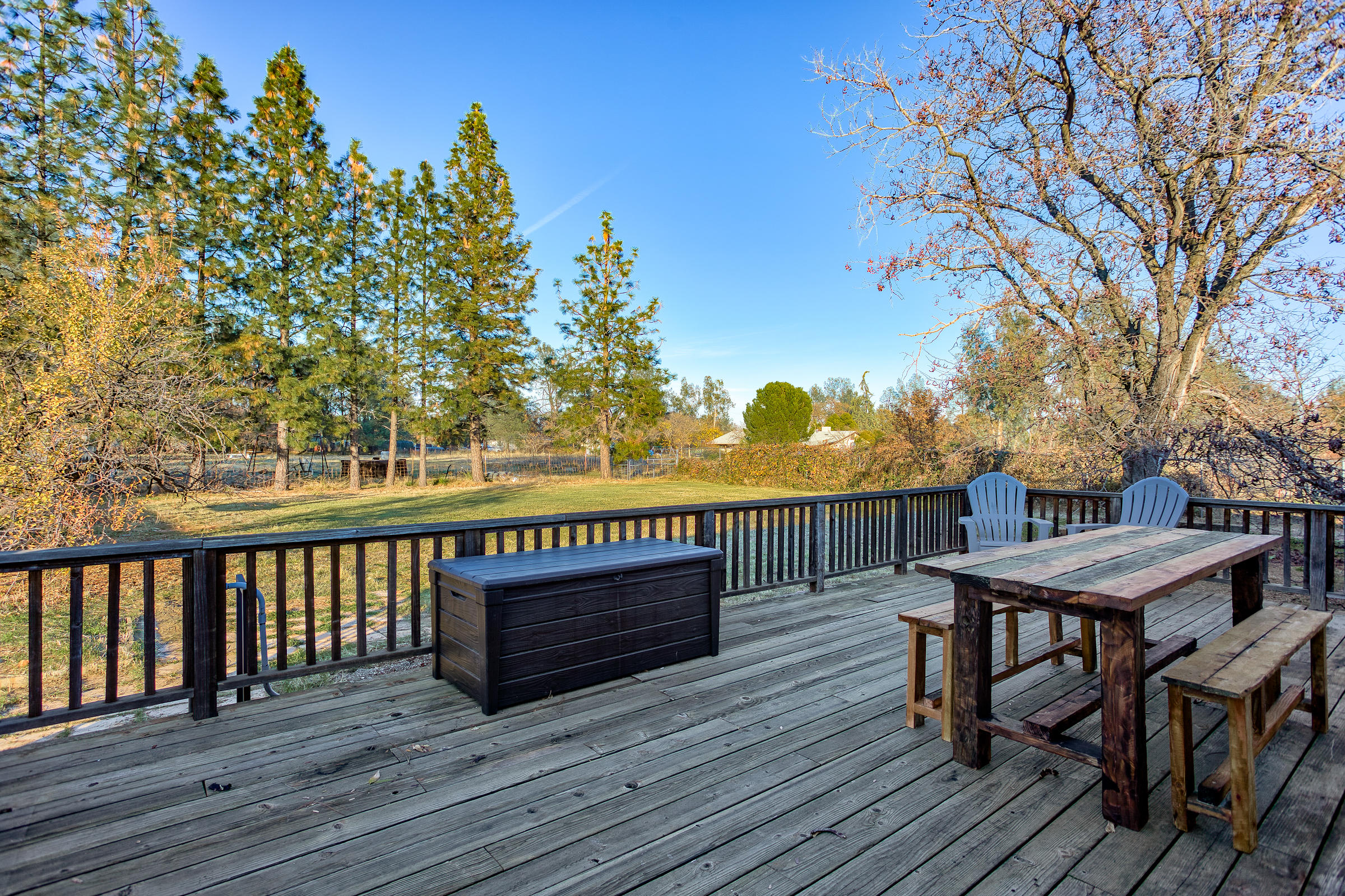 17086 Olinda Road Anderson, CA 96007 - Photo 25 of 92 Back Deck Looking at Rear Property