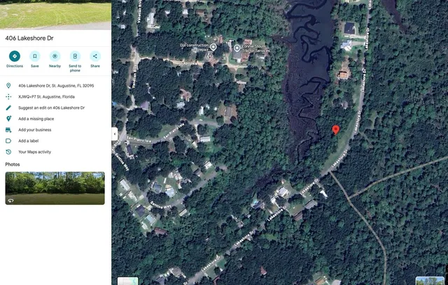 $118,000 | 406 Lakeshore Drive, St. Augustine, FL 32095