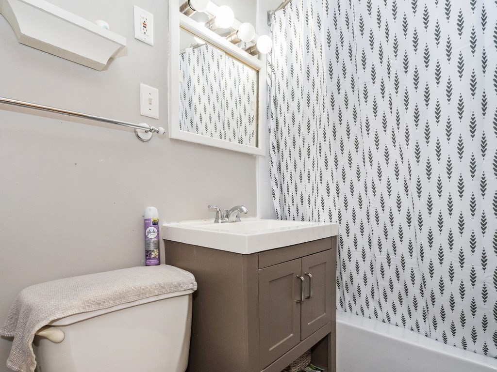 14 Willard Street Waltham, MA 02451 - Photo 17 of 36 a bathroom with a sink a toilet and a window