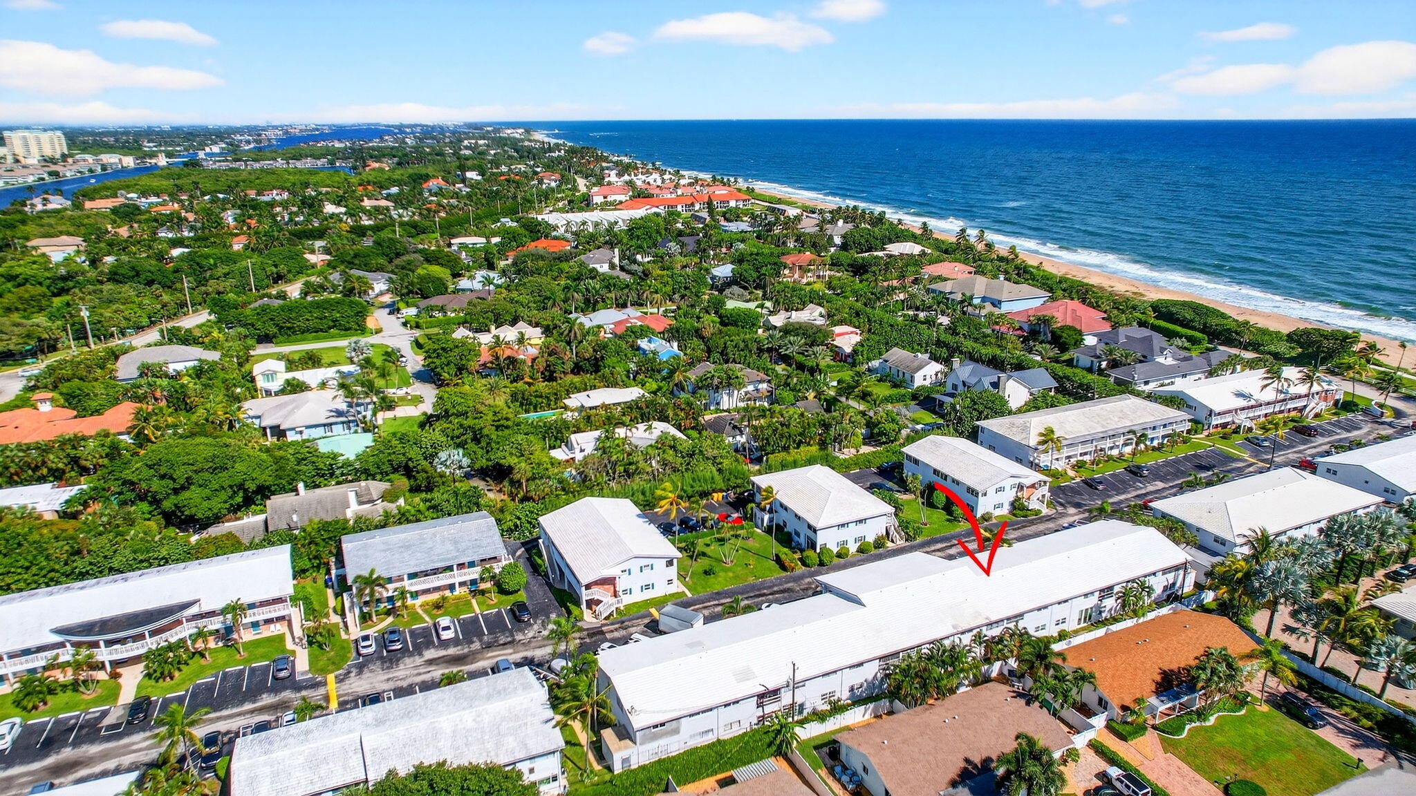 5505 North Ocean Boulevard, Unit 8204 Ocean Ridge, FL 33435 - Photo 35 of 47 an aerial view of a residential houses with outdoor space and street view