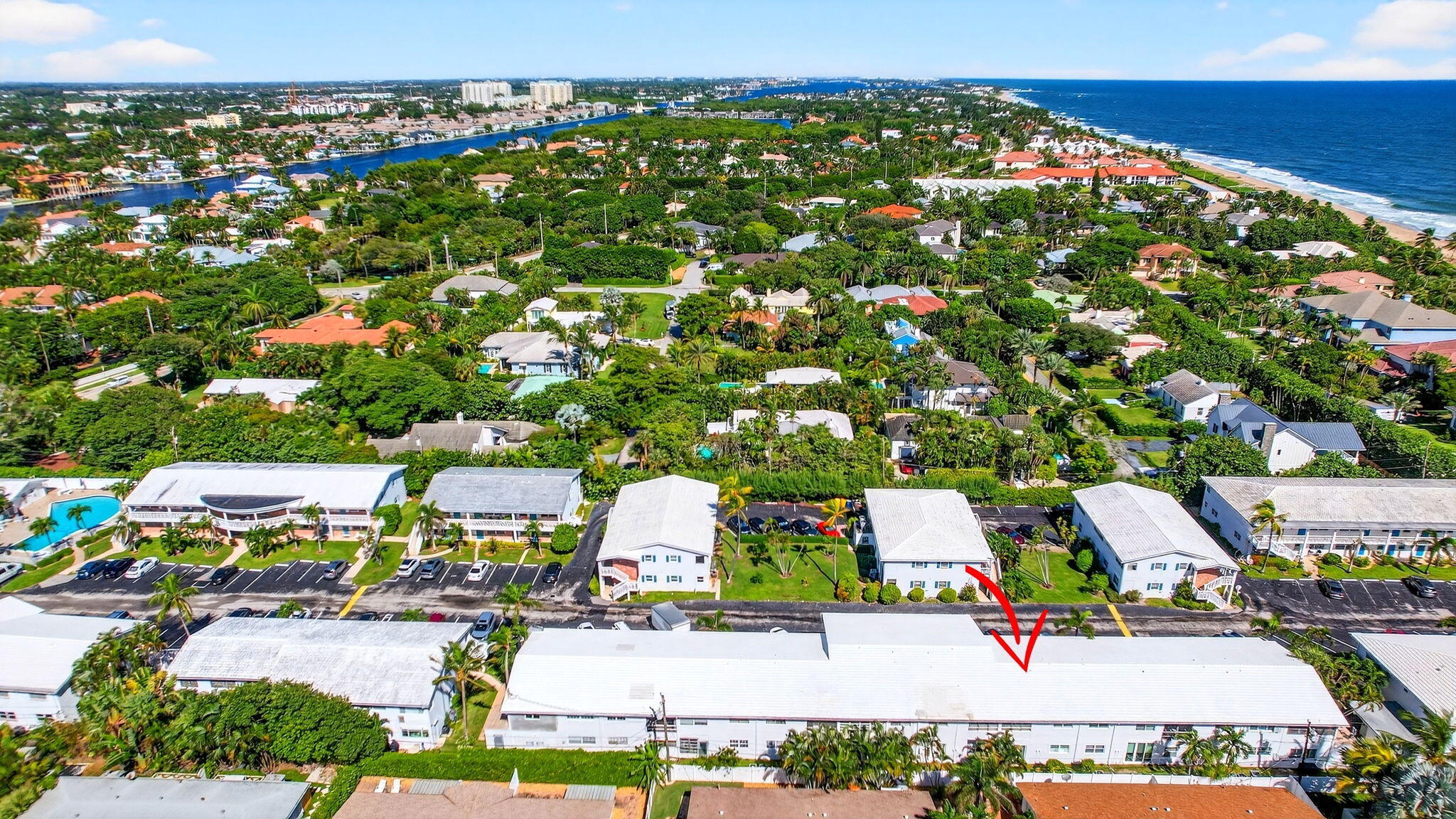 5505 North Ocean Boulevard, Unit 8204 Ocean Ridge, FL 33435 - Photo 36 of 47 an aerial view of residential houses with outdoor space