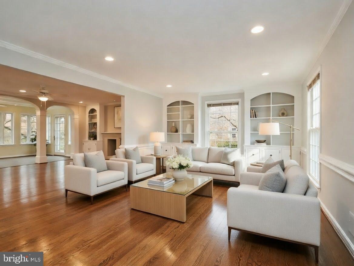 1006 Kimberwicke Road McLean, VA 22102 - Photo 13 of 38 Luminous Living Suite & Continuous Open-Concept