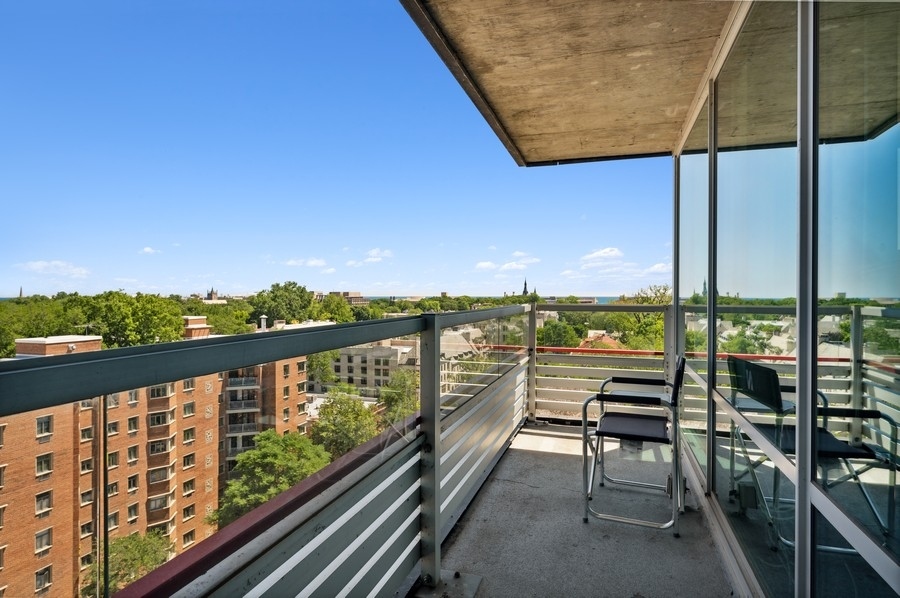 800 Elgin Road, Unit 1001 Evanston, IL 60201 - Photo 3 of 18 a view of city from balcony