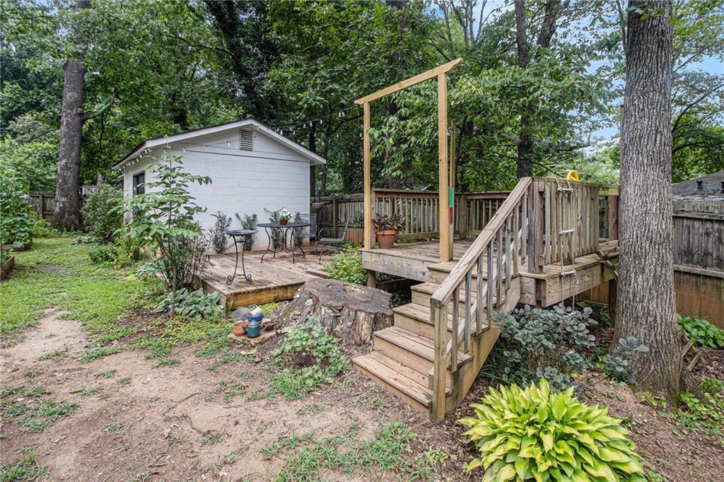 1347 Dorothy Drive Decatur, GA 30030 - Photo 32 of 38 a view of a house with backyard and sitting area