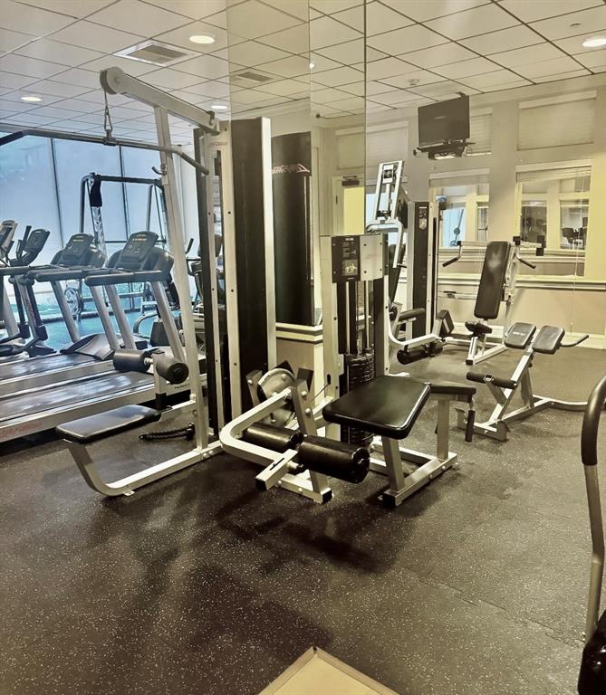 1900 South Ocean Boulevard, Unit 5F Pompano Beach, FL 33062 - Photo 19 of 23 a view of a room with gym equipment